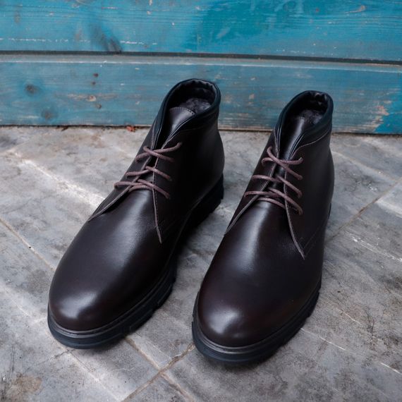 Теплі чоловічі черевики Ikos на шнурках 42, 45 розмір, коричневого кольору | Зображення 3