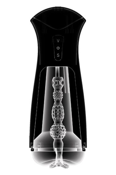 Вібромастурбатор вагіна Pipedream PDX Elite бежевий, 24.5 см Sex Aura | Зображення 1