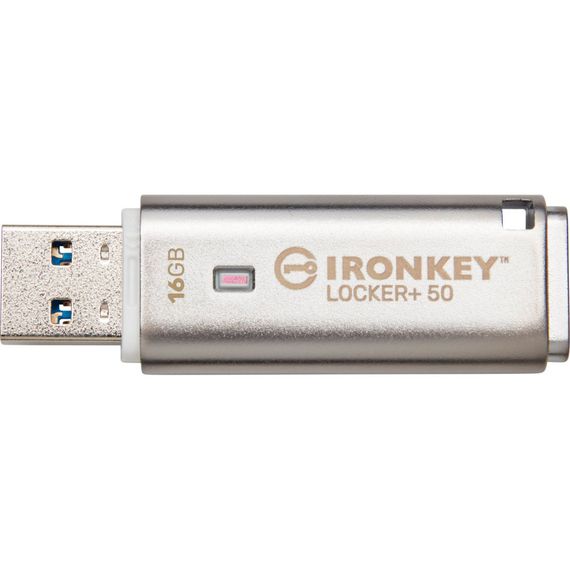 USB флеш накопичувач Kingston 16GB IronKey Locker Plus 50 AES Encrypted USB 3.2 (IKLP50/16GB) | Зображення 3