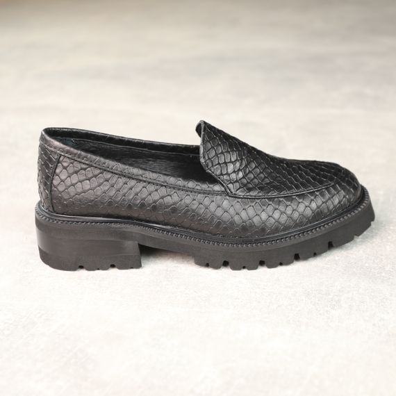 Лофери жіночі шкіряні 588273 Чорні 36 37 38 39 40 41