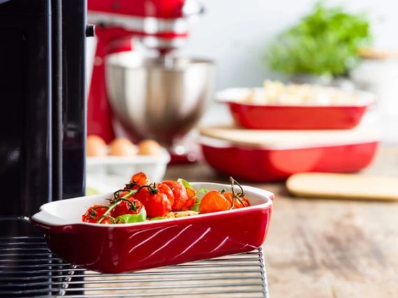 Форма для запікання з кришкою KitchenAid СС006104-001 6,5х15,5х26 см 0.9 л червона | Зображення 1