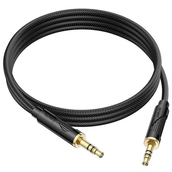 Аудіо кабель Aux Hoco UPA30 Friend (1m) Black | Зображення 2