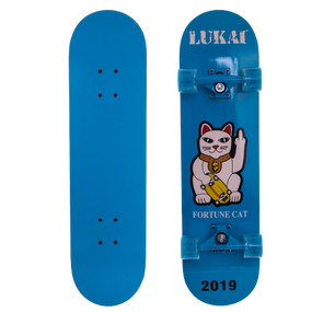 Скейтборд деревянный синий Cat "LUKAI"