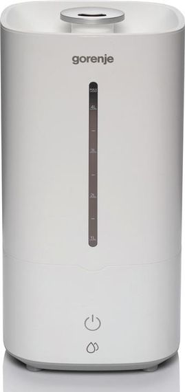 Зволожувач повітря Gorenje 5 л/20 м2/ ультразвуковий/ автовідключення/холодна пара/біла (H45W)