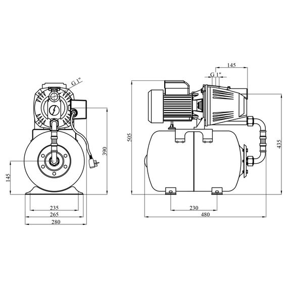 Насосна станція Agua AT JET 100L (CV035088) | Зображення 1