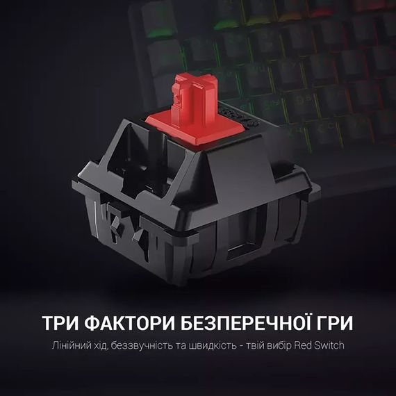 Клавіатура GamePro MK105B LED Red Switch USB Black (MK105R) | Зображення 3