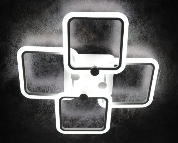 Люстра світлодіодна стельова LED світильник для квартири на стелю лед з пультом 25625 Білий 11х62х63 см. | Зображення 1