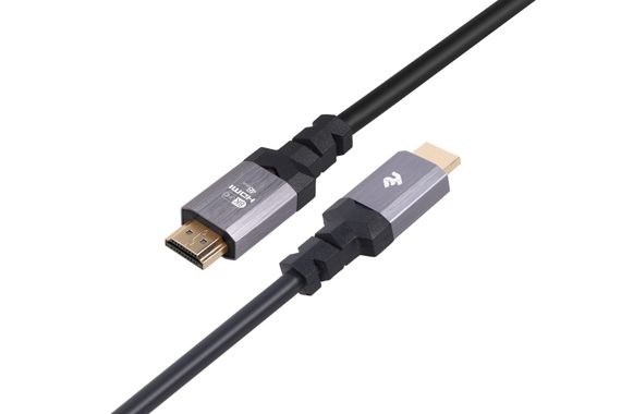 Кабель 2Е HDMI 2.1 (AM/AM), 4K/120Hz or 8K/60Hz, 48Gbps Ultra High Speed, 1.8m, black (2EW-1143-1.8M) | Зображення 2