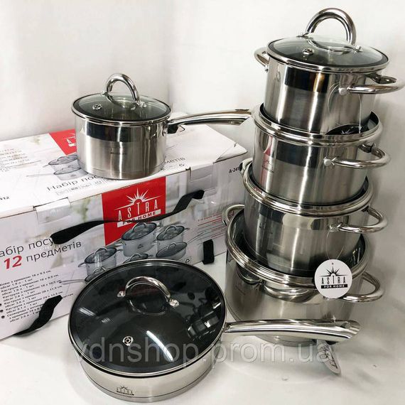 Набор кастрюль для электронной плиты, Набор кастрюль премиум каструль с антипригарным покрытием RD-93 | Зображення 7