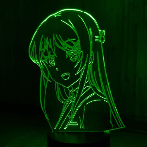 Акриловый светильник-ночник Девочка-Зайка зеленый tty-n001613