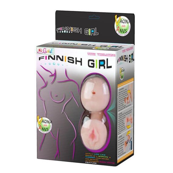 Секс-кукла с вибрацией BAILE Finish Girl Talla и двусторонним мастурбатором, 160 см Sex Aura | Зображення 8
