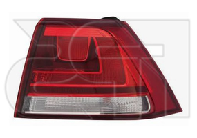 Фонарь задний VW Golf VII '13- хетчбек правый, внешний, светлый (TYC) 5G0945096