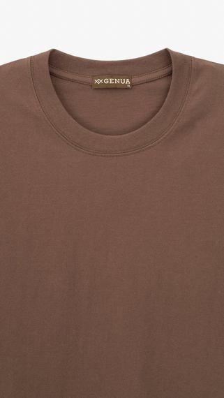 Футболка однотонна чоловіча GENUA 24-0711 3XL Коричневий shop (2000999389931) | Зображення 1