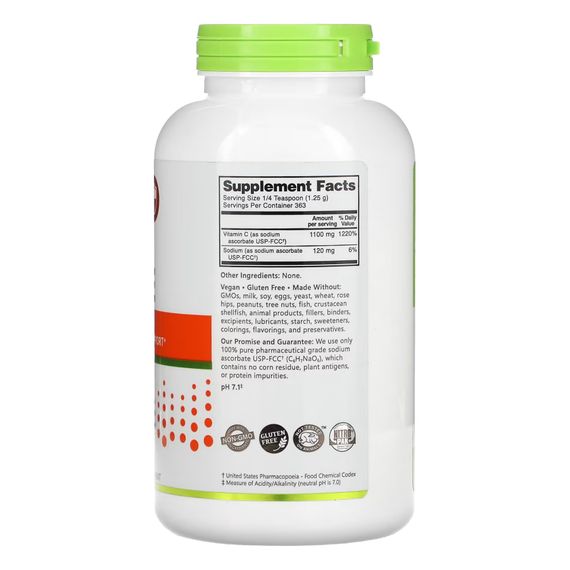 Sodium Ascorbate Powder - 454g | Зображення 1