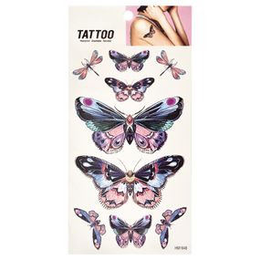 Временная татуировка "Бабочки и стрекозы Tattoo" 1020-HM1648