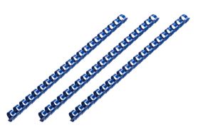 Пластикові пружини для біндера 2E , 22мм, сині, 50шт (2E-PL22-50CY)