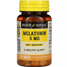 Мелатонін для сну Mason Natural Melatonin 5 mg 120 Tabs