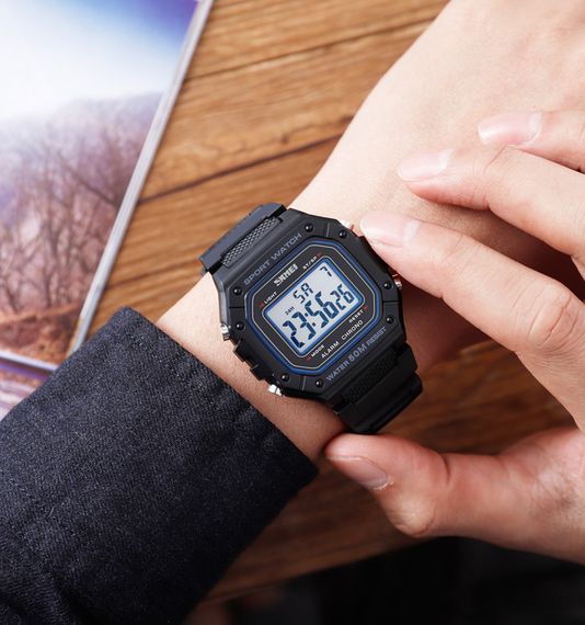 Чоловічий годинник Skmei 1496BKWT Black-White | Зображення 3