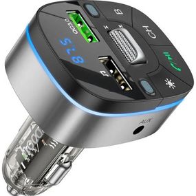 FM модулятор HOCO E71, Black/Silver, Box