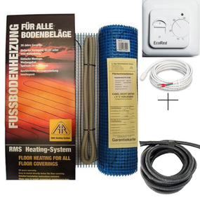 Комплект мат Arnold Rak Standart FH-EC, 180 W/m2 (ø 3 мм) + механічний терморегулятор EcoReg M5.16 0,75 м2 (135 Вт)