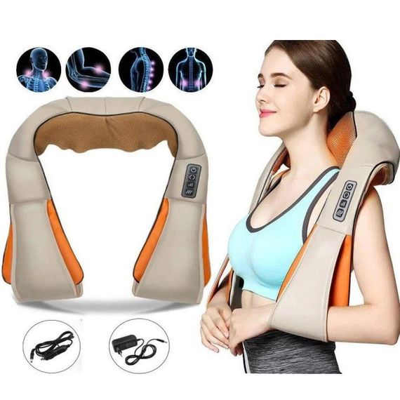 Массажер для шеи с прогреванием massager, Массажор подушка для тела, Массажные подушки WR-52 | Зображення 5