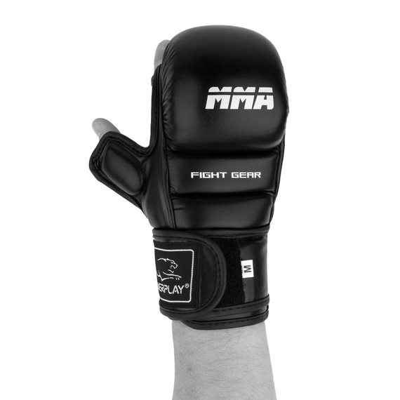 Рукавиці для MMA PowerPlay 3026 Чорні XL | Зображення 5