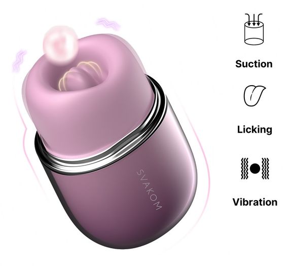 Вакуумний стимулятор з язичком - Svakom Klitty Sex Aura | Зображення 2