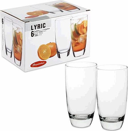 Набір високих стаканів Pasabahce Lyric PS-41977-6 300 мл 6 шт | Зображення 1
