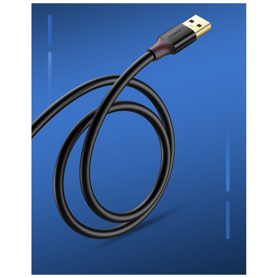 Дата кабель USB 3.0 AM/AF 0.5m US129 black Ugreen (30125) | Зображення 3