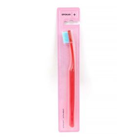 Зубна щітка Spokar 3428 Ultra Soft, діаметр щетини 0,10мм., червона