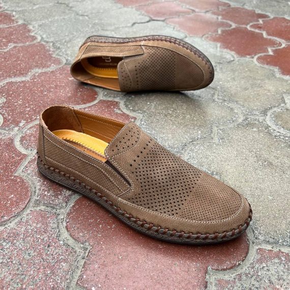 Турецкие мокасины коричневого цвета 40 размер | Зображення 6