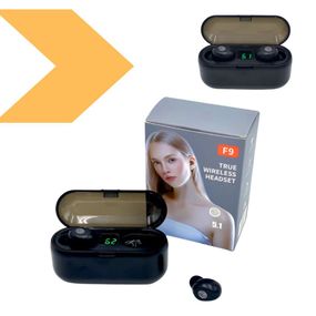 Беспроводные Bluetooth наушники Amoi F9 2000 мАч черные (43370-F9_163)