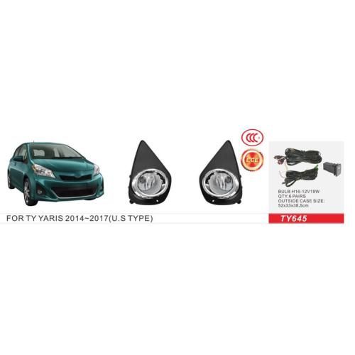Фари дод. модель Toyota Yaris 2014-17/TY-645A/H11-12V55W/eл.проводка | Зображення 1