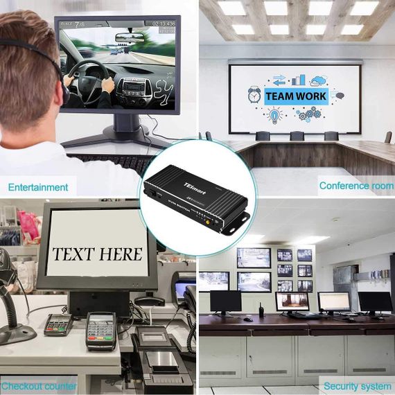 HDMI KVM перемикач TESmart 2х1, 4K 60Hz, керування 2 ПК однією клавіатурою, мишею, дисплеєм, звуком, пульт | Зображення 4