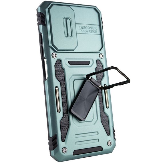 Ударопрочный чехол Camshield Army Ring для Xiaomi Redmi 9A Зеленый / Light Green | Зображення 2