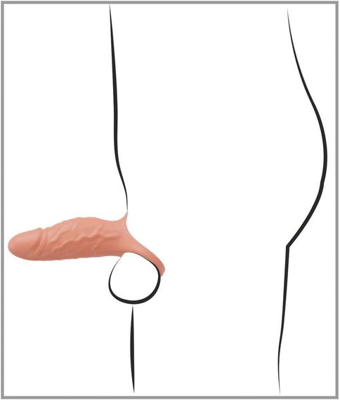 Насадка для збільшення пеніса RealSleeve Close sexstyle | Зображення 9