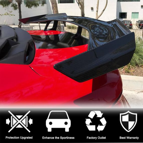Спойлер V1 (Карбон) для Chevrolet Camaro 2015- рр | Зображення 1