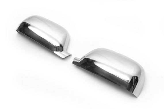 Накладки на зеркала 2003-2007 (2 шт, нерж) Carmos - Турецкая сталь для Volkswagen Touareg | Зображення 4