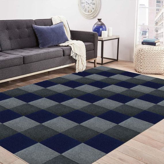 Самоклеюча плитка під ковролін синя 300х300х4,5мм SW-00001419 | Зображення 4