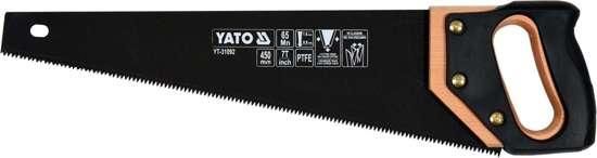 Ножівка по дереву YATO : L= 450 мм, 7 зубів/1", полотно t= 1 мм, покрите PTFE YT-31092