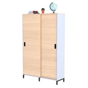 Шкаф офисный раздвижной Loft Design LS-1200-1900 белый борас