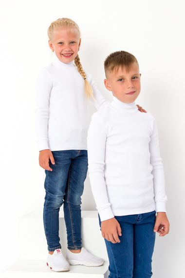 Водолазка дитяча Носи своє 140 Білий (p-3120-124460) | Зображення 3