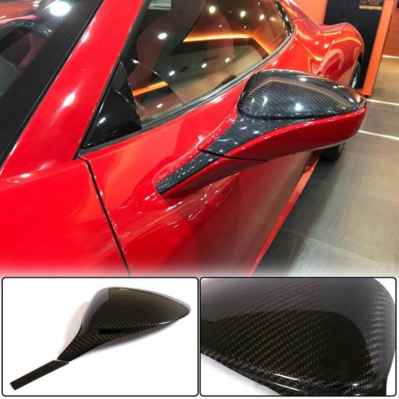 Накладки на дзеркала (Карбон) для Ferrari 458 Italia 2009-2015 рр