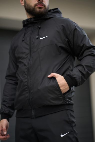 Вітровка чоловіча "Windrunner Jacket" Nike чорна | Зображення 3