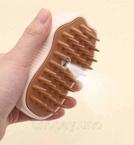 Парова щітка Cat's Paw Pet Spa для вичісування шерсті з розпилювачем · USB зарядка | Зображення 2