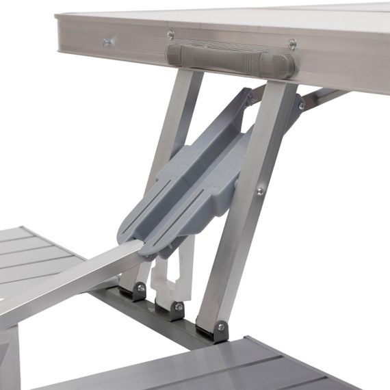 Складной алюминиевый стол трансформер + 4 стула для пикника в чемодане набор туристической складной мебели | Зображення 6