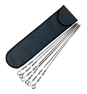 Набор шампуров угловых в чехле 560х12х1.5мм - 6 шт