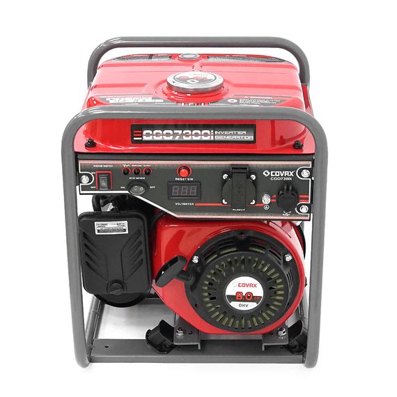 Генератор інверторний бензин COVAX CGO7300i, 4.5kW, однофазний 220V, 50Hz, 4-stroke, бак 9L, 375х375х448mm, 27kg | Зображення 2