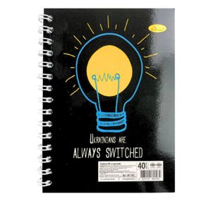 Блокнот А6 "Патриотический" АП-1903-6, 40 листов, пружина сбоку