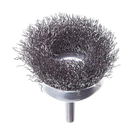 Щітка чашкова 50 мм для дриля, 1/4" (кручений дріт) INTERTOOL BT-9050 | Зображення 2